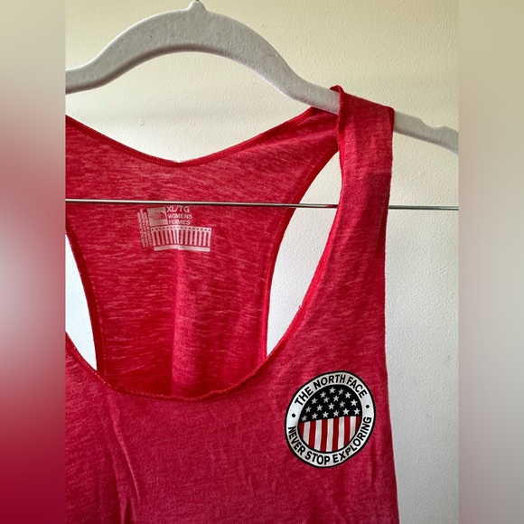 The North Face Red Muscle Tank Top - Picture 3 of 4